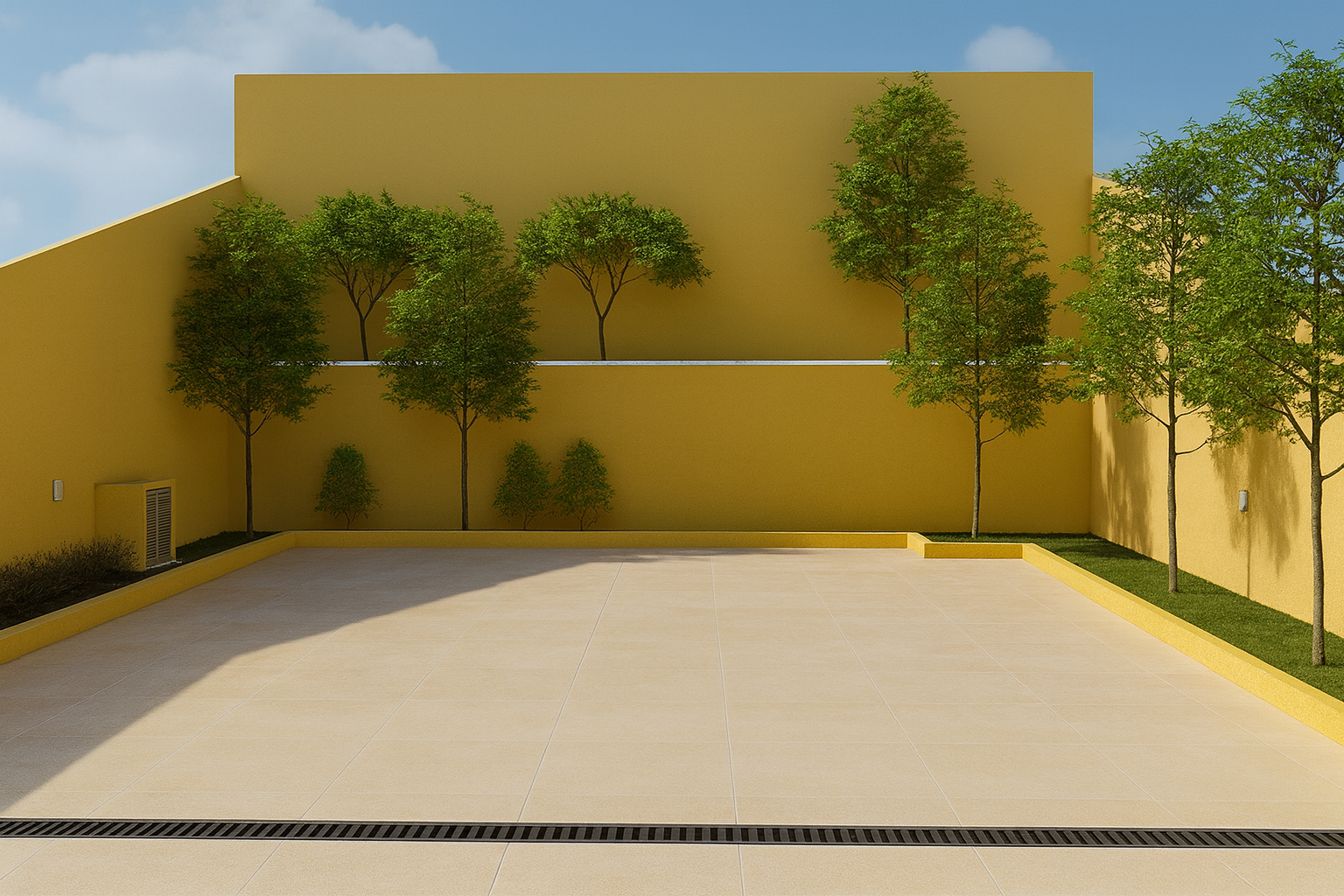 Área externa, trabalho realizado pela Rimonatto Arquitetura